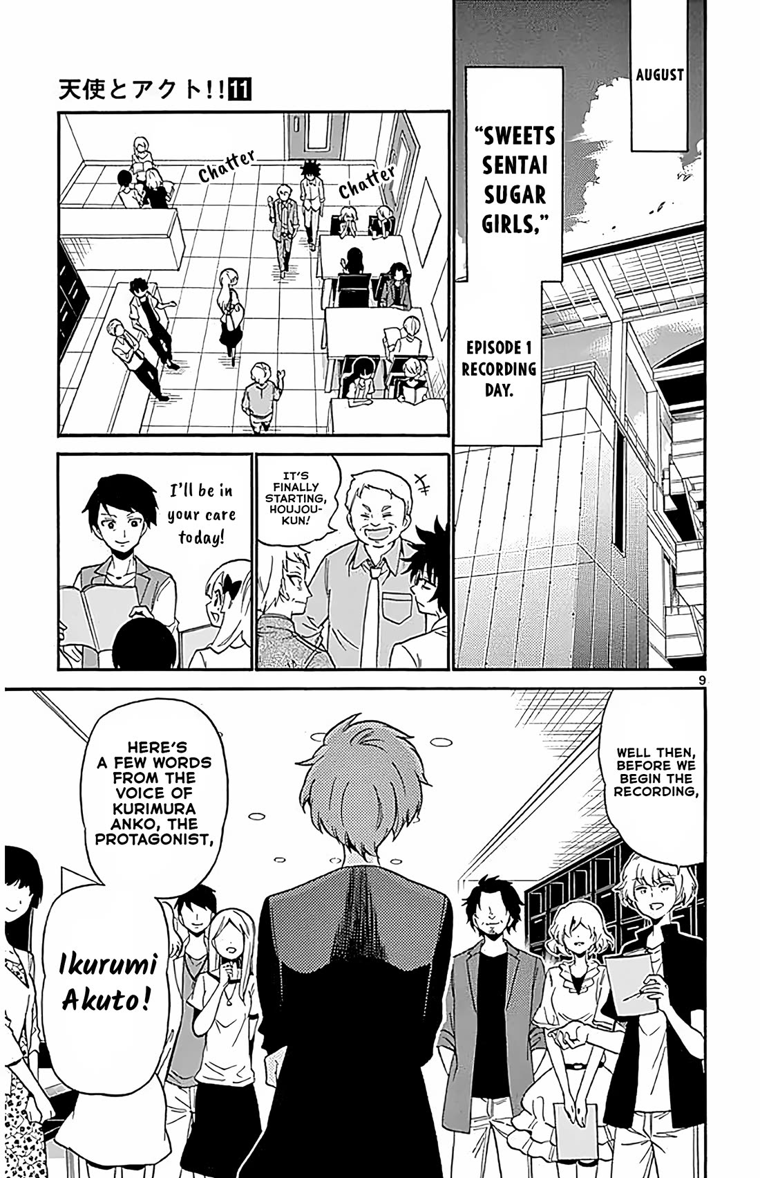 Tenshi to Akuto!! Chapter 101 page 9 - Chapter 101: Co Stars and Face to Face