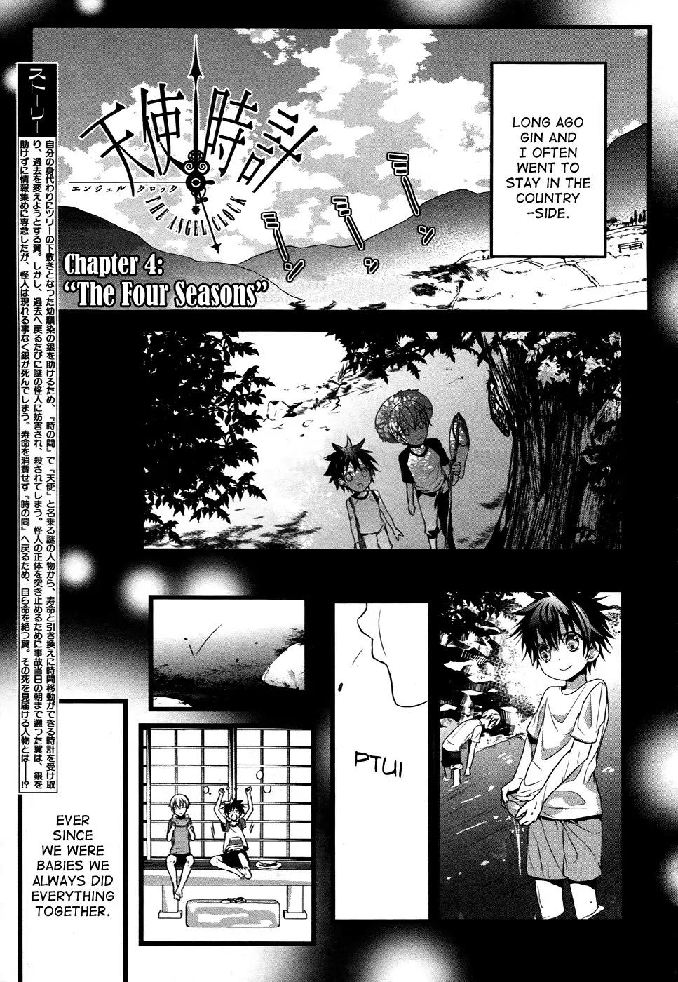 Tenshi Tokei Chapter 4 page 1 - Chapter 4: "The Four Seasons"