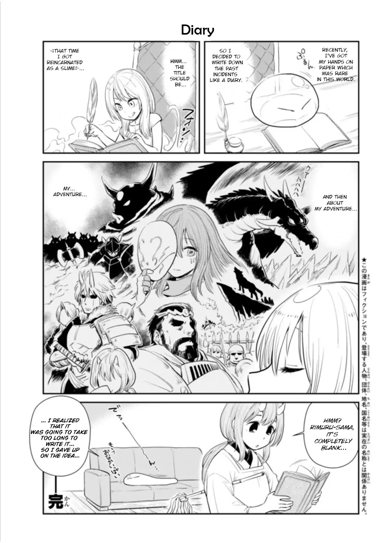 Tensura Nikki Tensei Shitara Slime Datta Ken Chapter 1 page 2 - Chapter 1: Diary no. 1(first half)