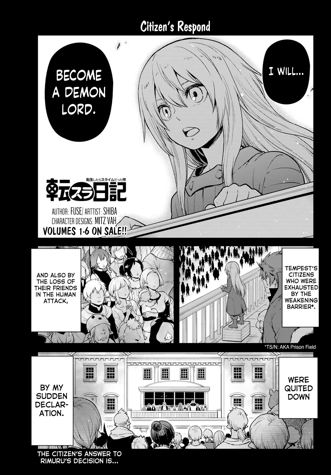 Tensura Nikki Tensei Shitara Slime Datta Ken Chapter 58 page 1 - Chapter 58