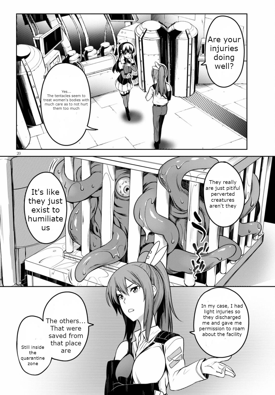 Tentacle Hole Chapter 4 page 20 - Chapter 4: I'm Just Being Protected
