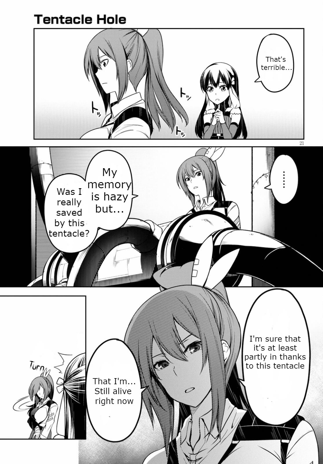 Tentacle Hole Chapter 4 page 21 - Chapter 4: I'm Just Being Protected