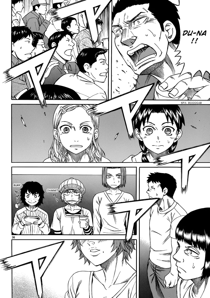 Teppuu Chapter 29 page 36 - Chapter 29: Like an Ocean Full of Eyebrows.