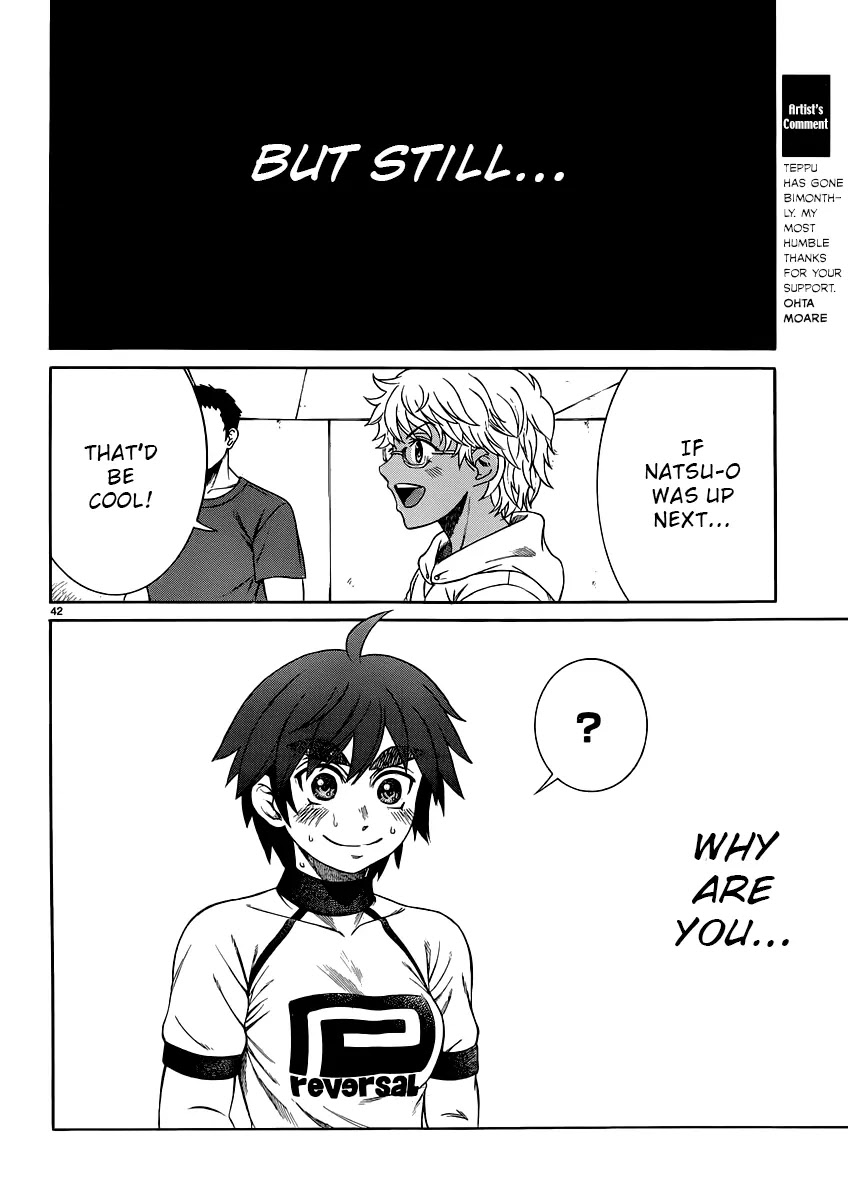 Teppuu Chapter 29 page 42 - Chapter 29: Like an Ocean Full of Eyebrows.