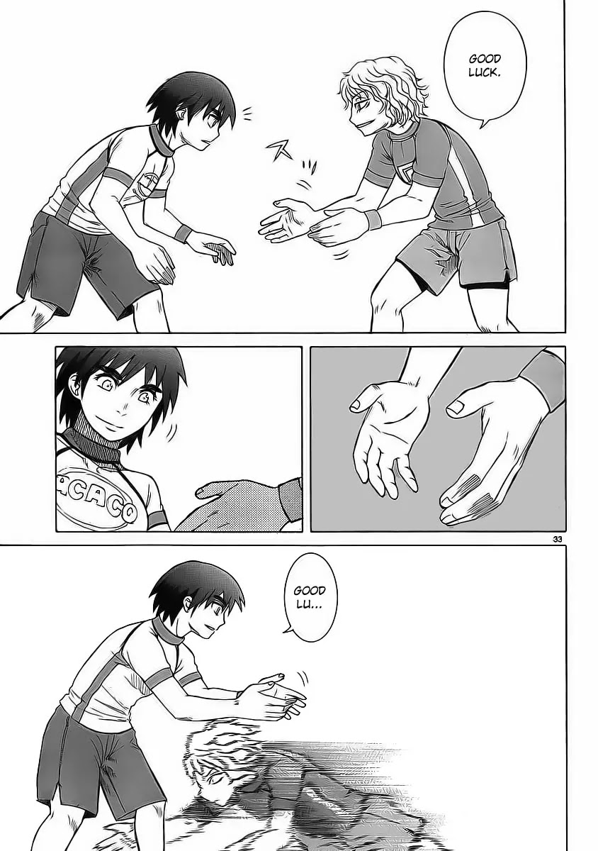 Teppuu Chapter 7 page 35 - Chapter 7 : Yeah, your eyebrows are really thick.