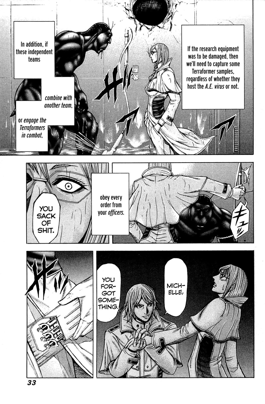 Terra Formars Chapter 10 page 12 - Chapter 10: OFFICER Possession of Troops