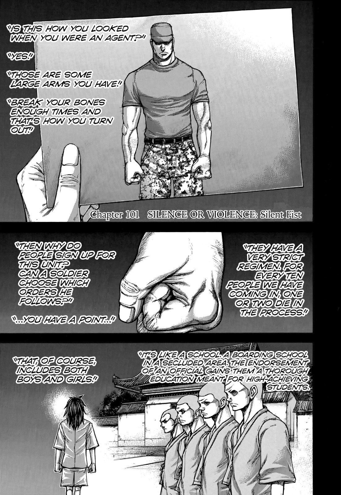 Terra Formars Chapter 101 page 1 - Chapter 101: SILENCE OR VIOLENCE Silent Fist