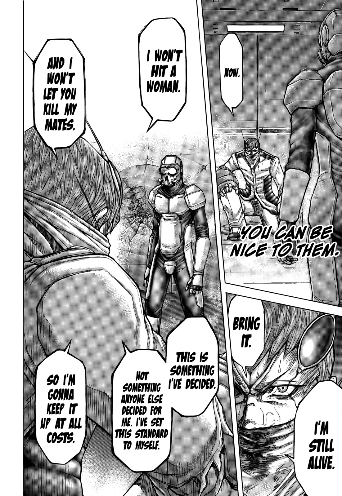 Terra Formars Chapter 101 page 14 - Chapter 101: SILENCE OR VIOLENCE Silent Fist
