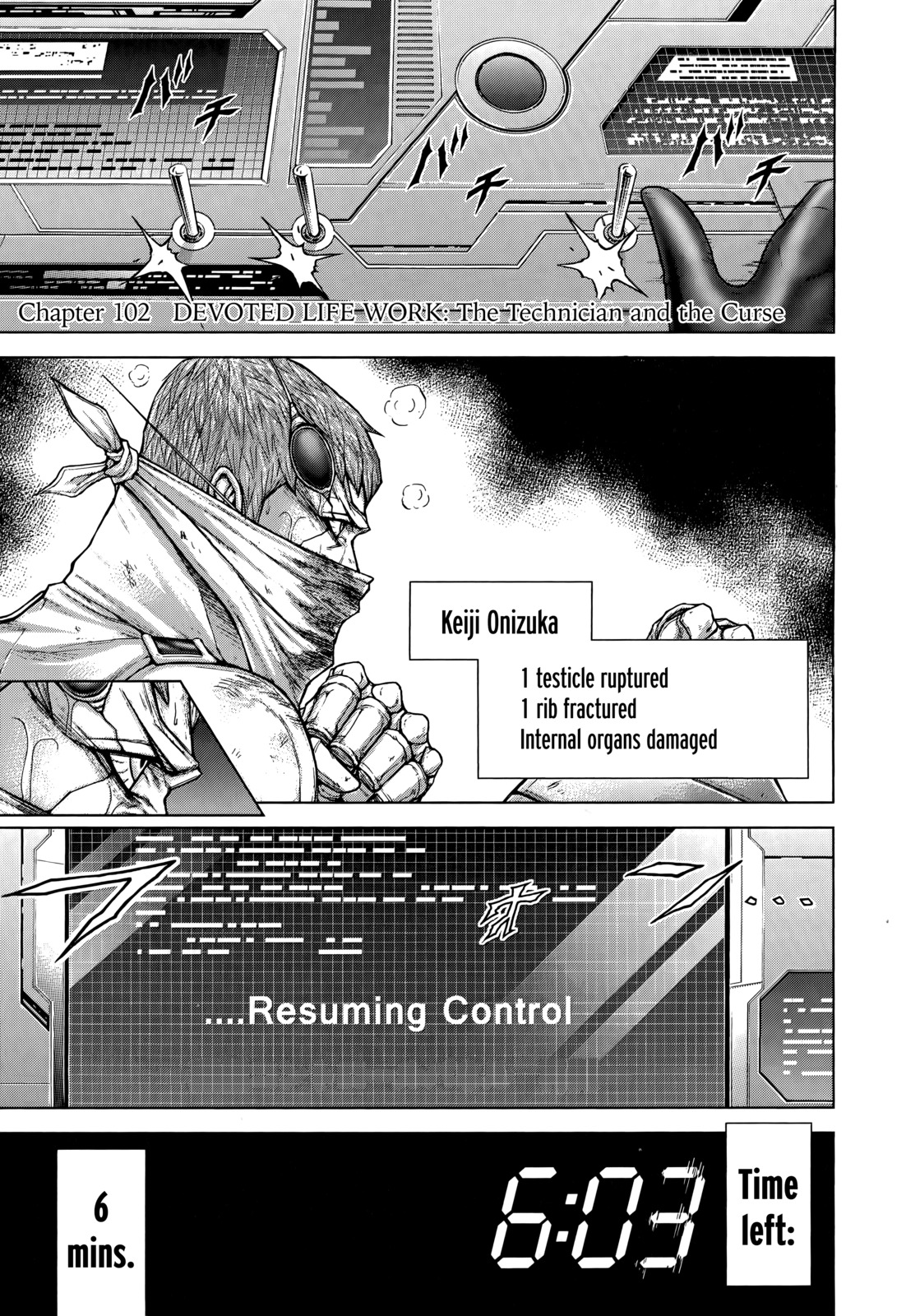 Terra Formars Chapter 102 page 1 - Chapter 102: DEVOTED LIFE WORK The Technician and the Curse