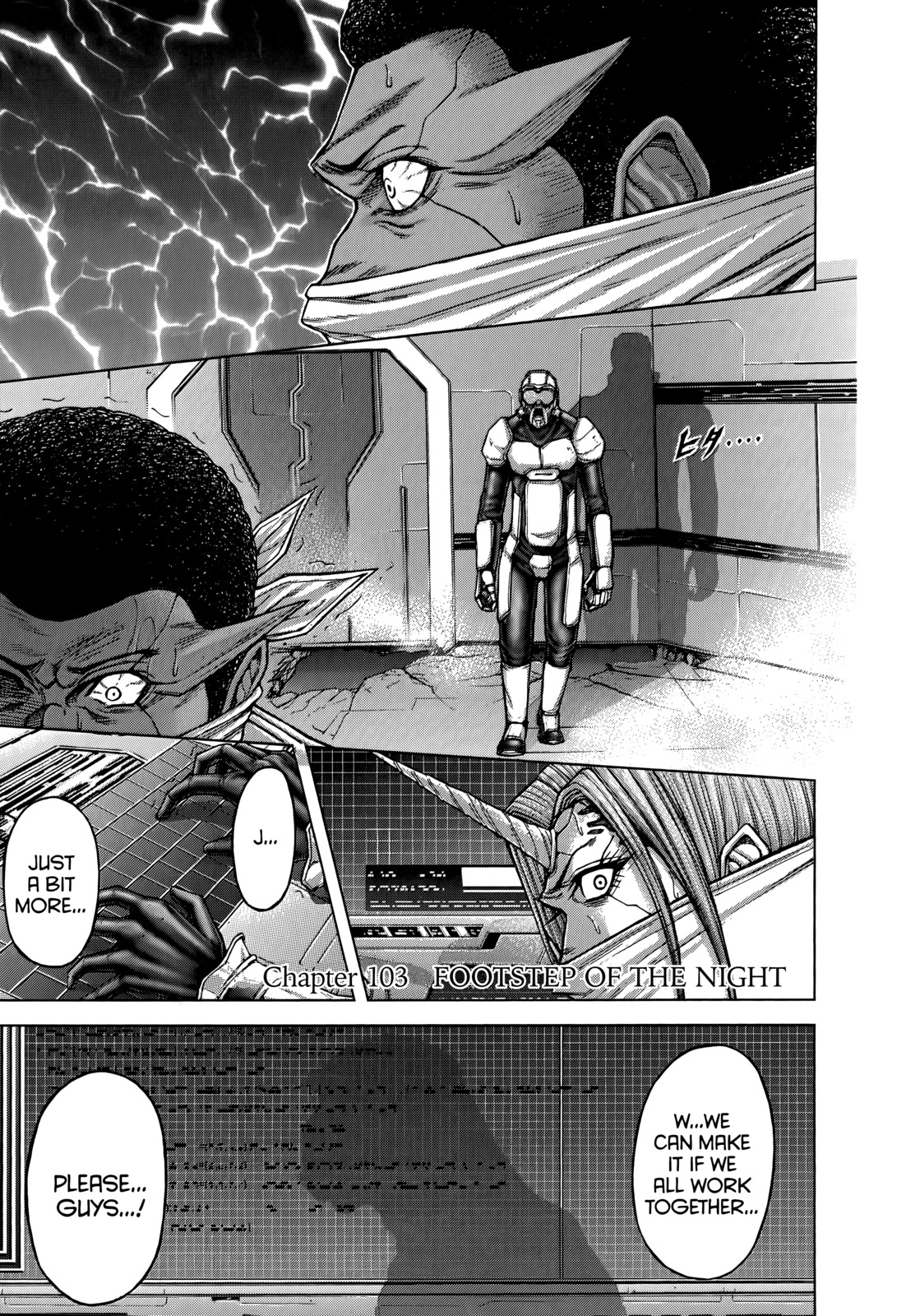 Terra Formars Chapter 103 page 1 - Chapter 103: FOOTSTEP OF THE NIGHT