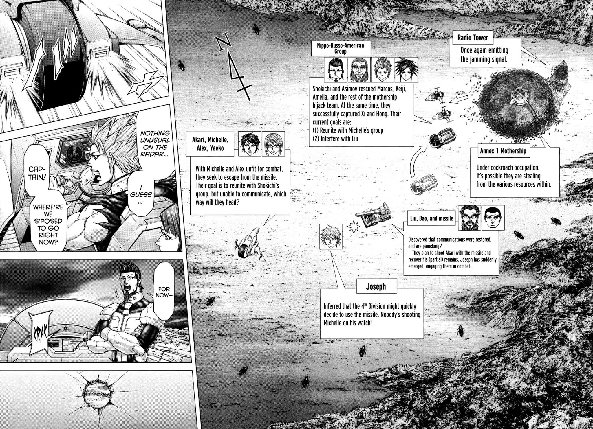 Terra Formars Chapter 109 page 2 - Chapter 109: METEOR DART Objective and Meteor