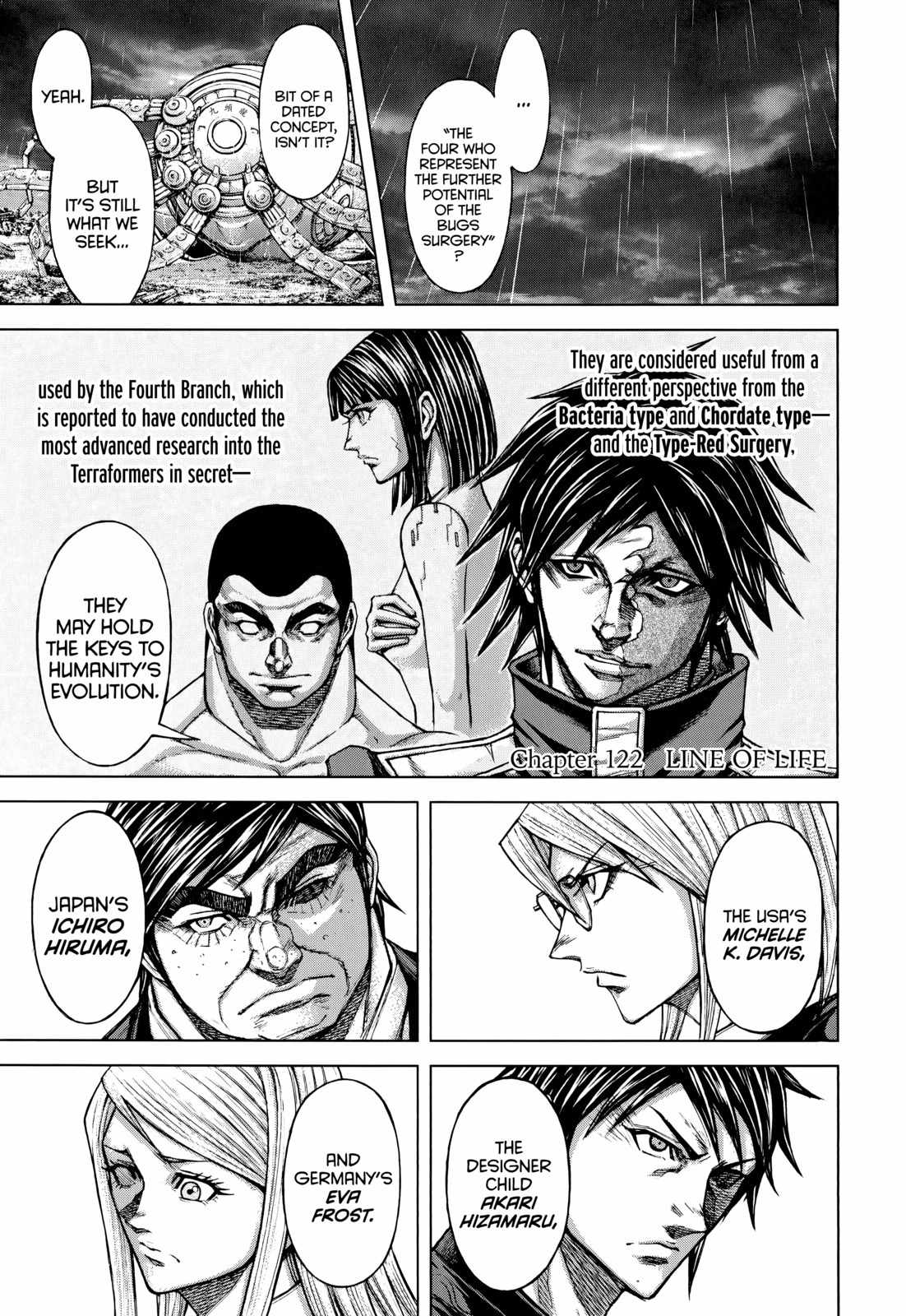 Terra Formars Chapter 122 page 1 - Chapter 122: LINE OF LIFE