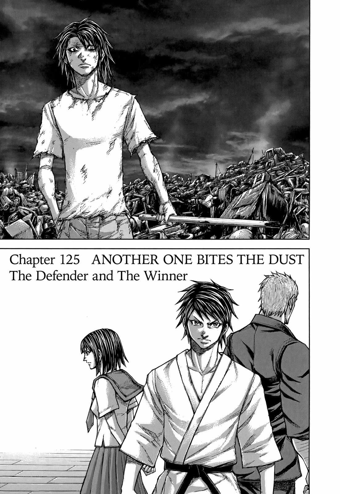 Terra Formars Chapter 125 page 1 - Chapter 125: ANOTHER ONE BITES THE DUST: The Defender and the Winner