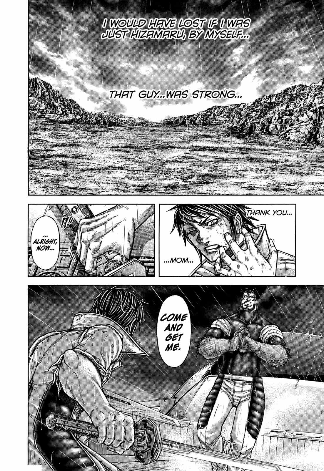 Terra Formars Chapter 126 page 16 - Chapter 126: TOO EMPTY TO LIVE, TOO YOUNG TO KILL: Two Lives