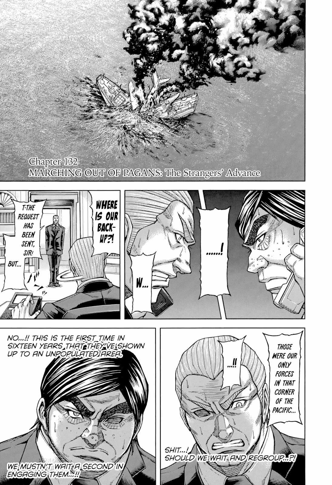 Terra Formars Chapter 132 page 1 - Chapter 132: MARCHING OUT OF PAGANS: The Strangers' Advance