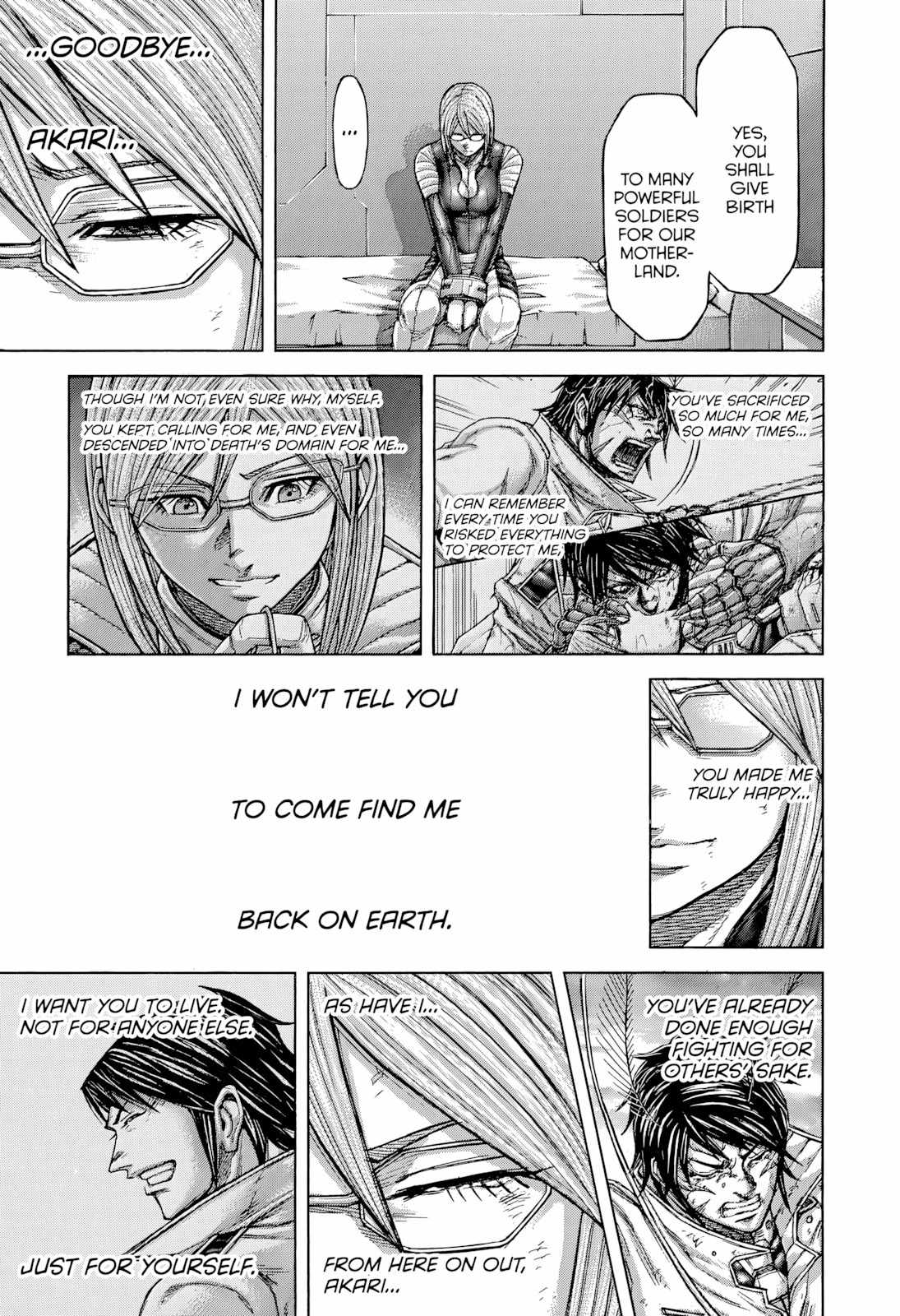 Terra Formars Chapter 135 page 13 - Chapter 135: ALL OF YOU IN MY MEMORY IS STILL SHINING IN MY HEART: Tears