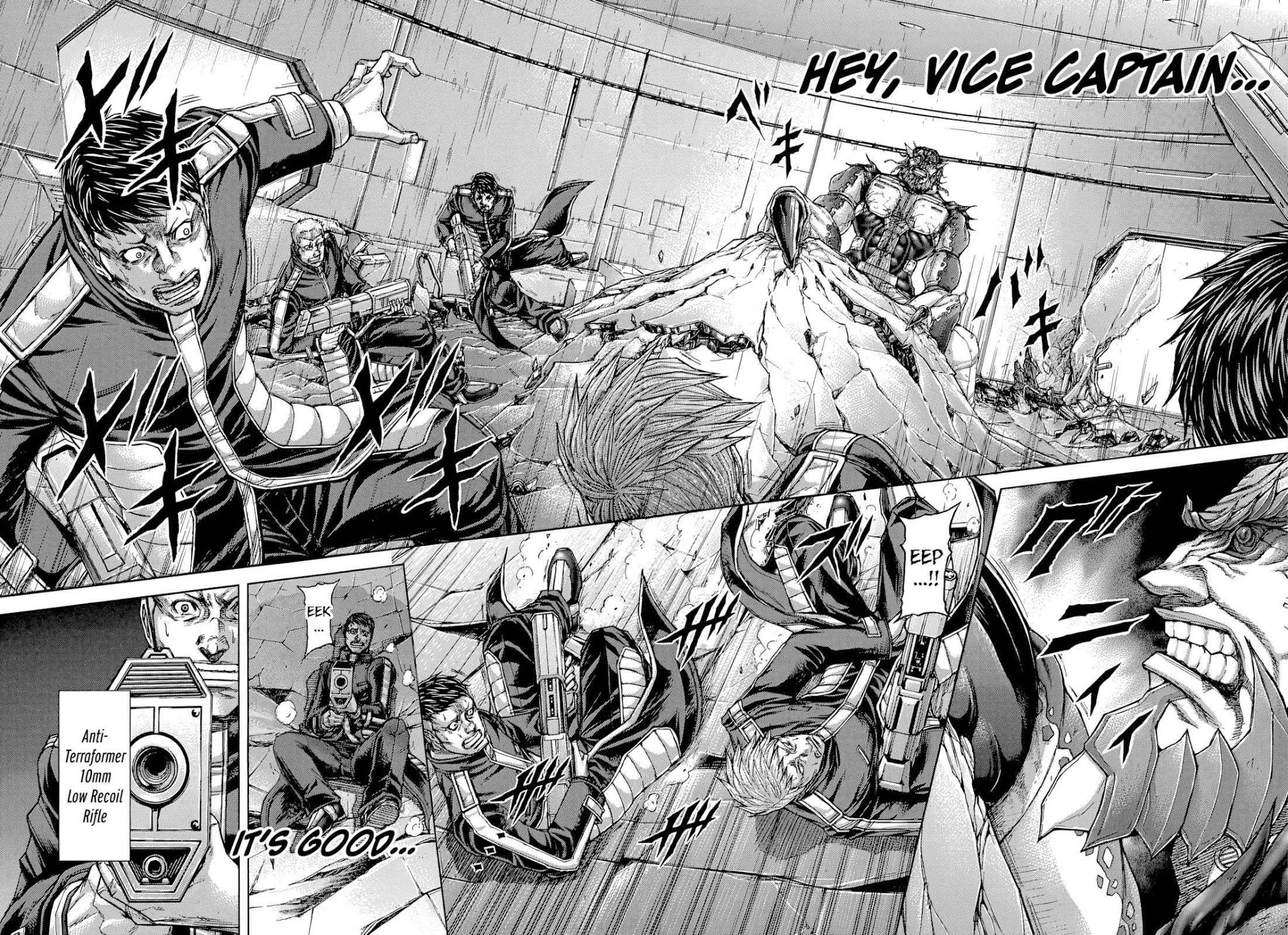 Terra Formars Chapter 138 page 7 - Chapter 138: FALLING OF HYDRA: Castle Breach