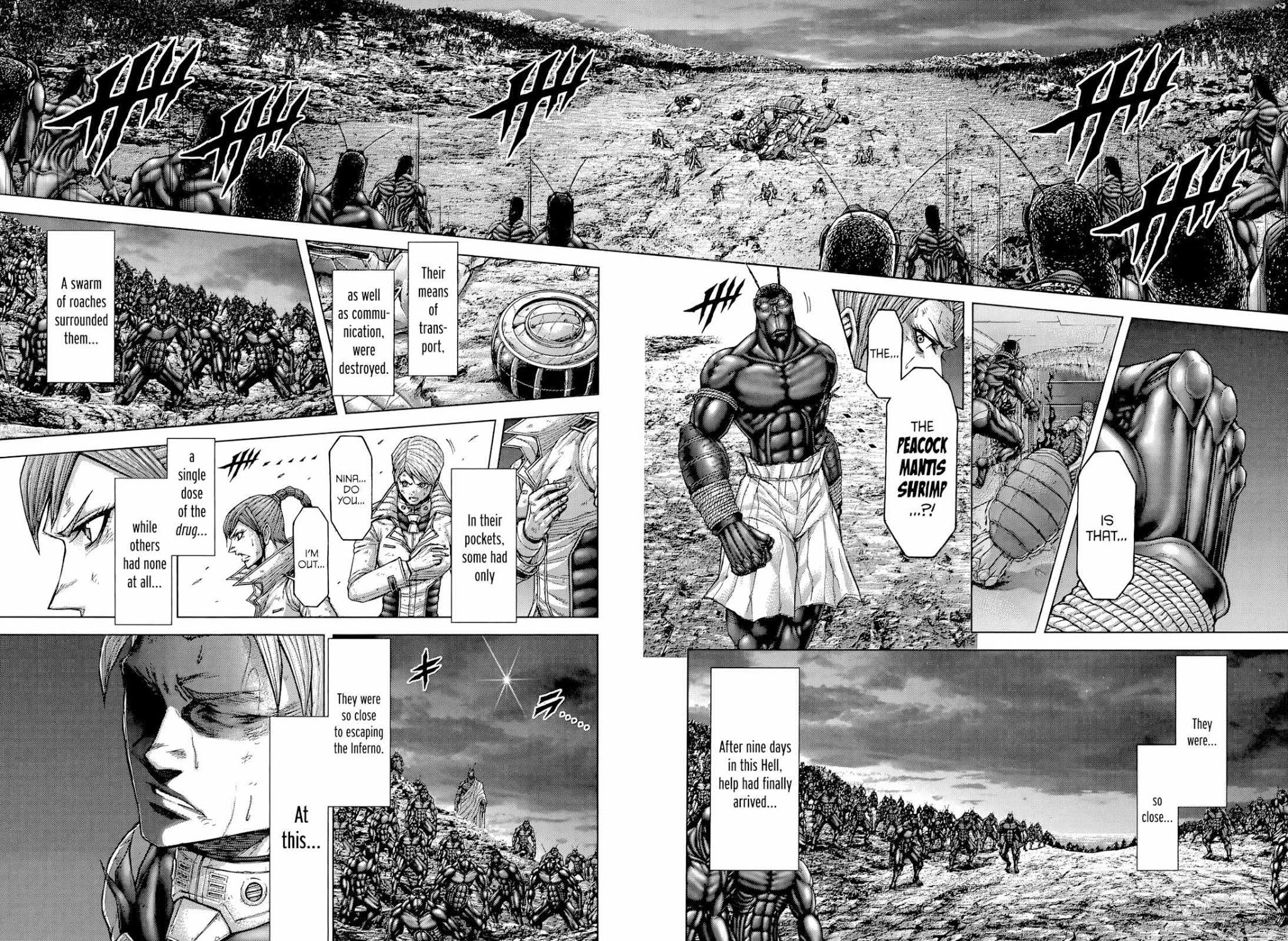 Terra Formars Chapter 139 page 14 - Chapter 139 : THE GLOW OF SUNSET: The Day of a Bloody Battle