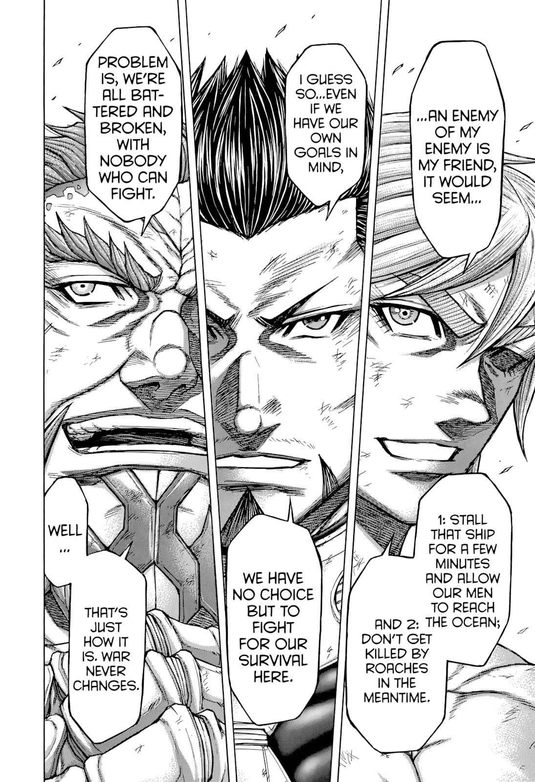 Terra Formars Chapter 140 page 14 - Chapter 140 : DROP-DEAD SPRINTERS: Humans in Hell