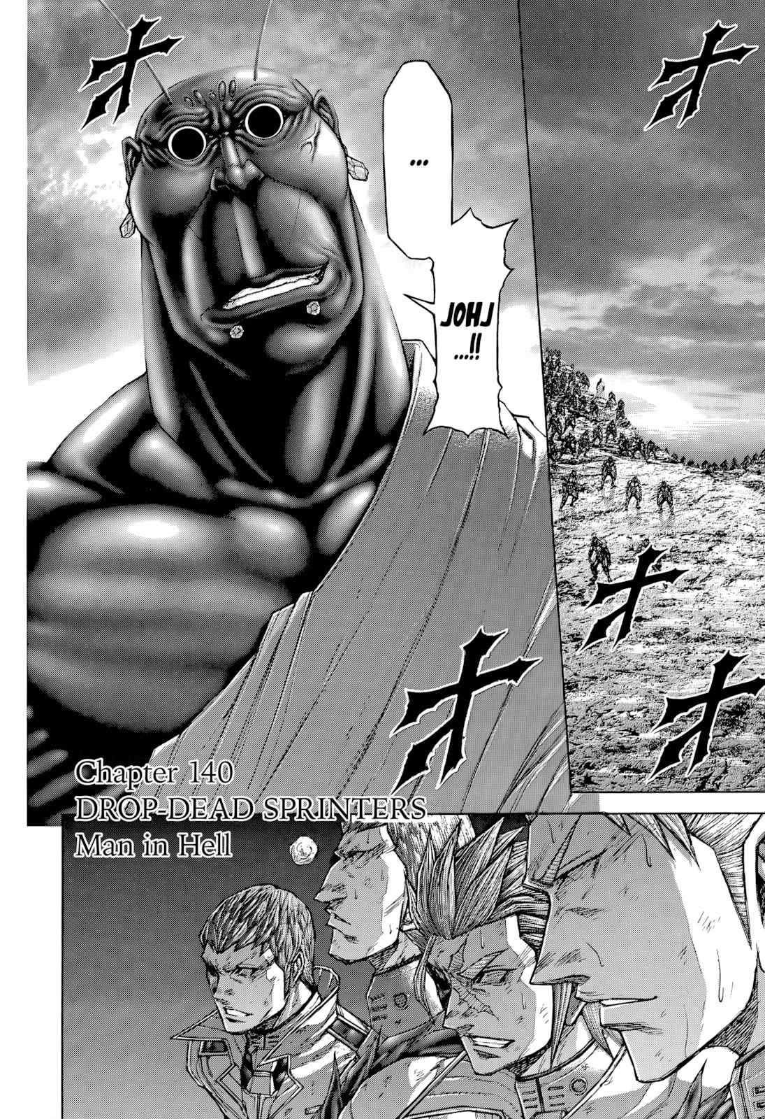 Terra Formars Chapter 140 page 3 - Chapter 140 : DROP-DEAD SPRINTERS: Humans in Hell