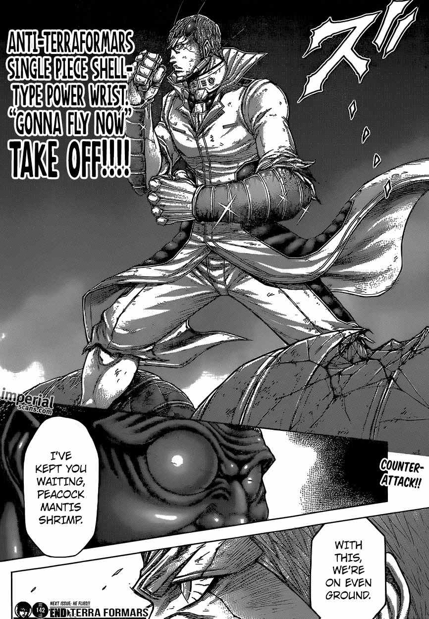 Terra Formars Chapter 142 page 18 - Chapter 142: FIGHTING MAN - Peacock Mantis Shrimp