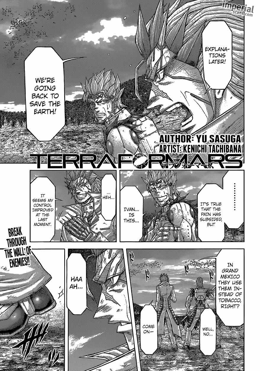 Terra Formars Chapter 145 page 1 - Chapter 145: AVATAR OF MIGHT - The Incarnation of Evolution