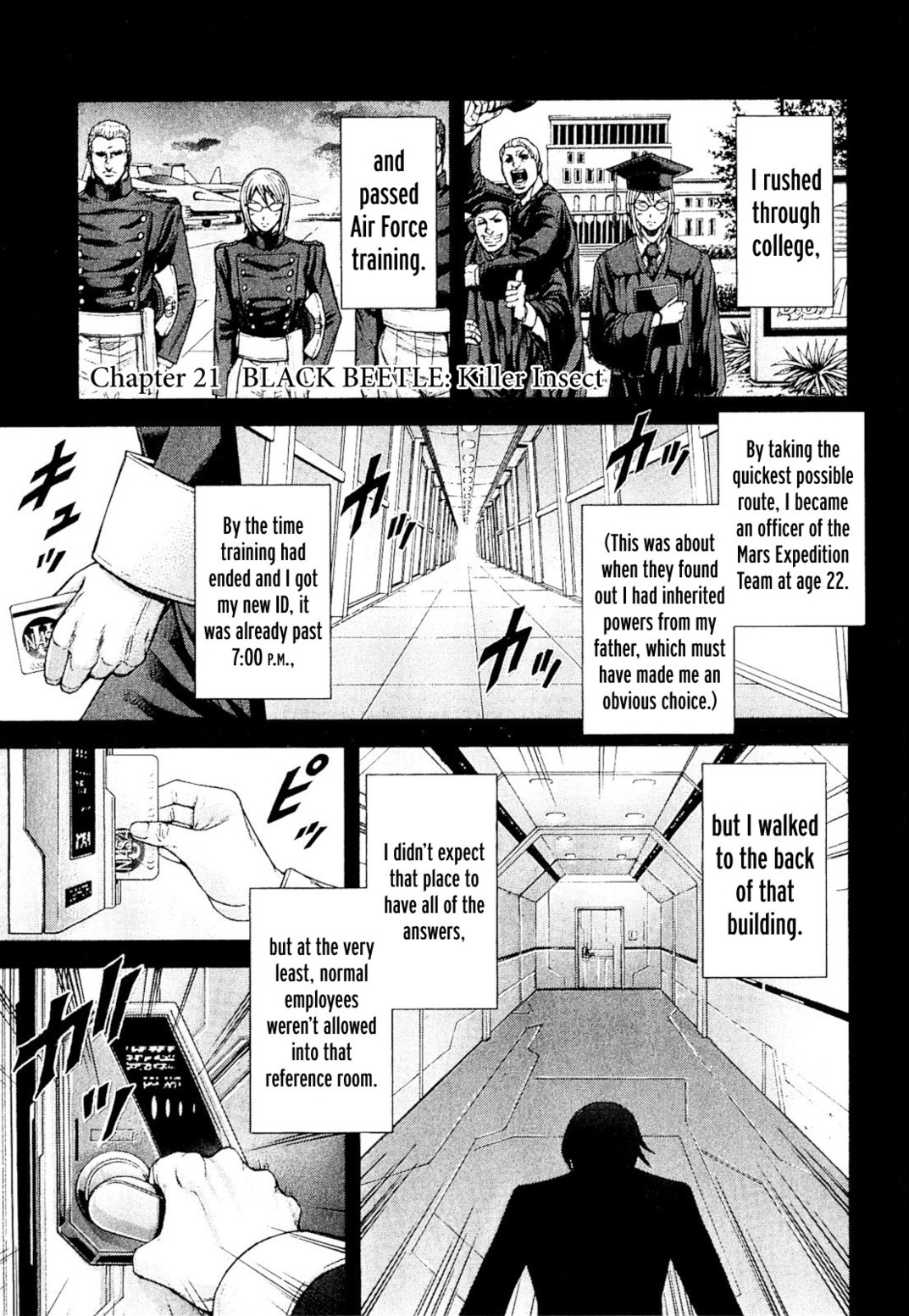 Terra Formars Chapter 21 page 1 - Chapter 21: BLACK BEETLE Killer Instinct
