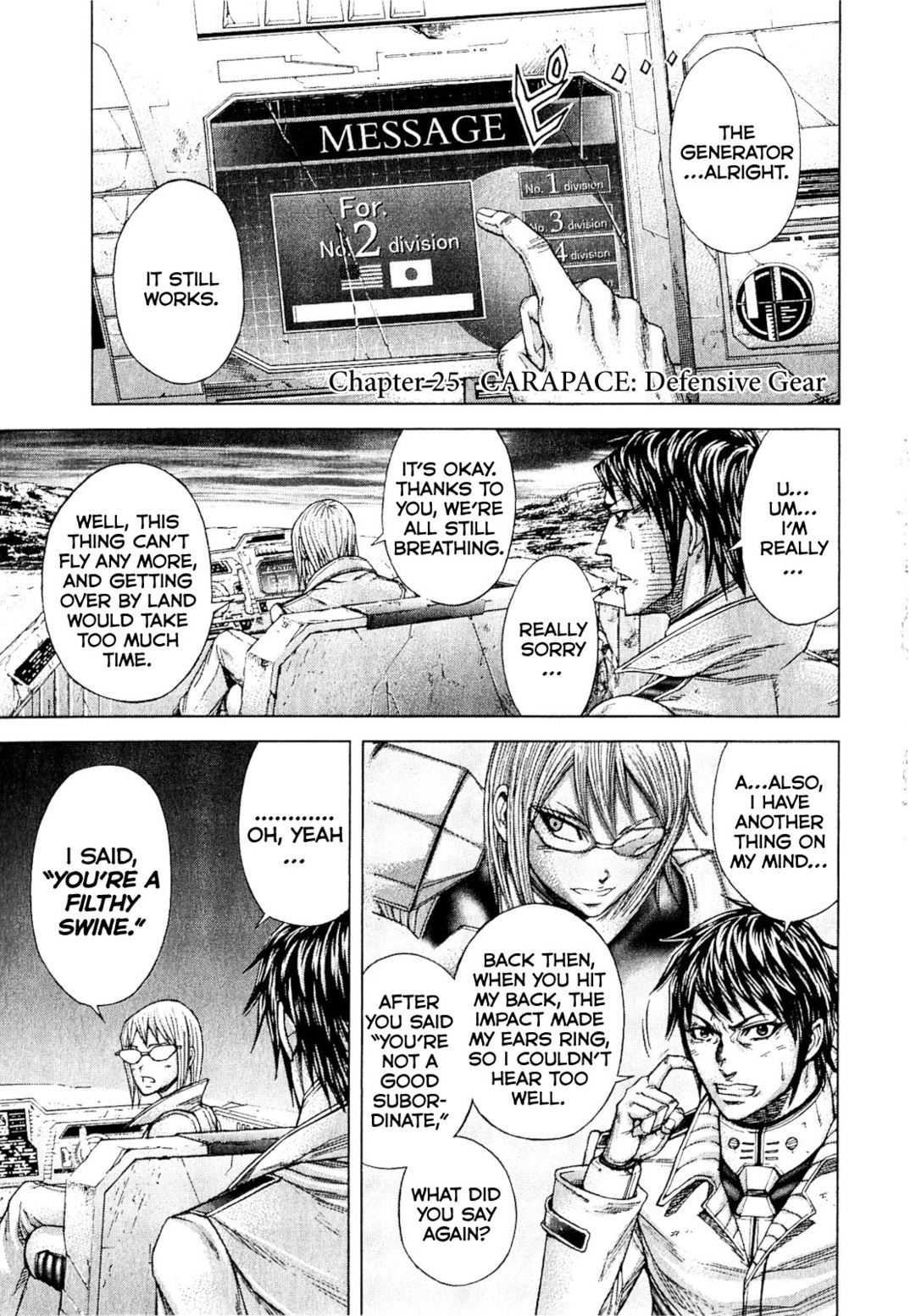 Terra Formars Chapter 25 page 1 - Chapter 25: CARAPACE Defensive Gear