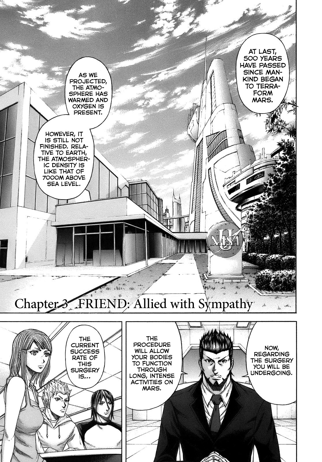 Terra Formars Chapter 3 page 1 - Chapter 3: FRIEND Allied With Sympathy