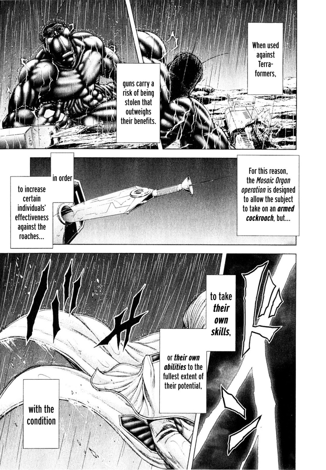 Terra Formars Chapter 30 page 3 - Chapter 30: DER ZITTERAAL Electric Organism