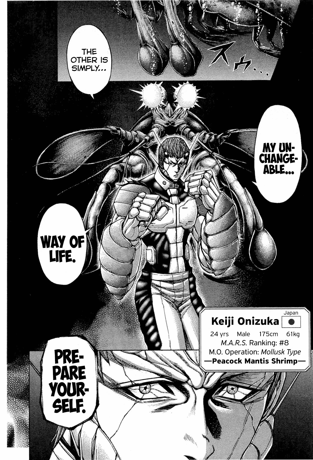 Terra Formars Chapter 43 page 6 - Chapter 43: BLUE EYES Burning Eyes