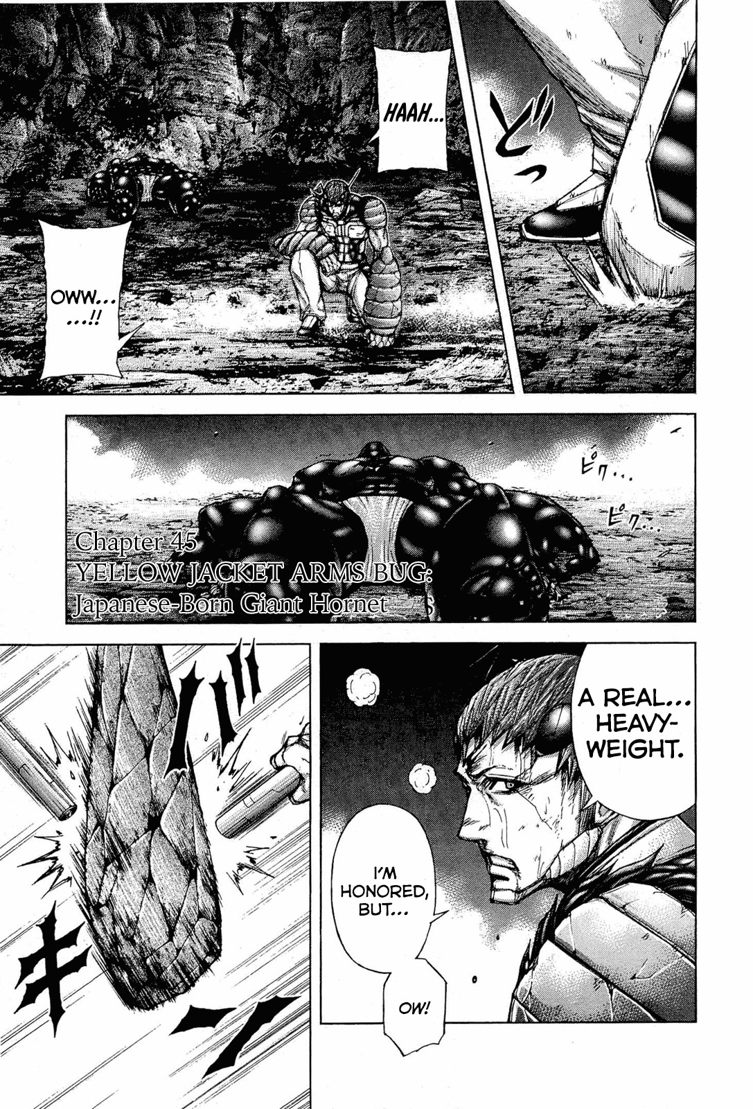 Terra Formars Chapter 45 page 1 - Chapter 45: YELLOW JACKET ARMS BUG Japanese-Born GIant Hornet