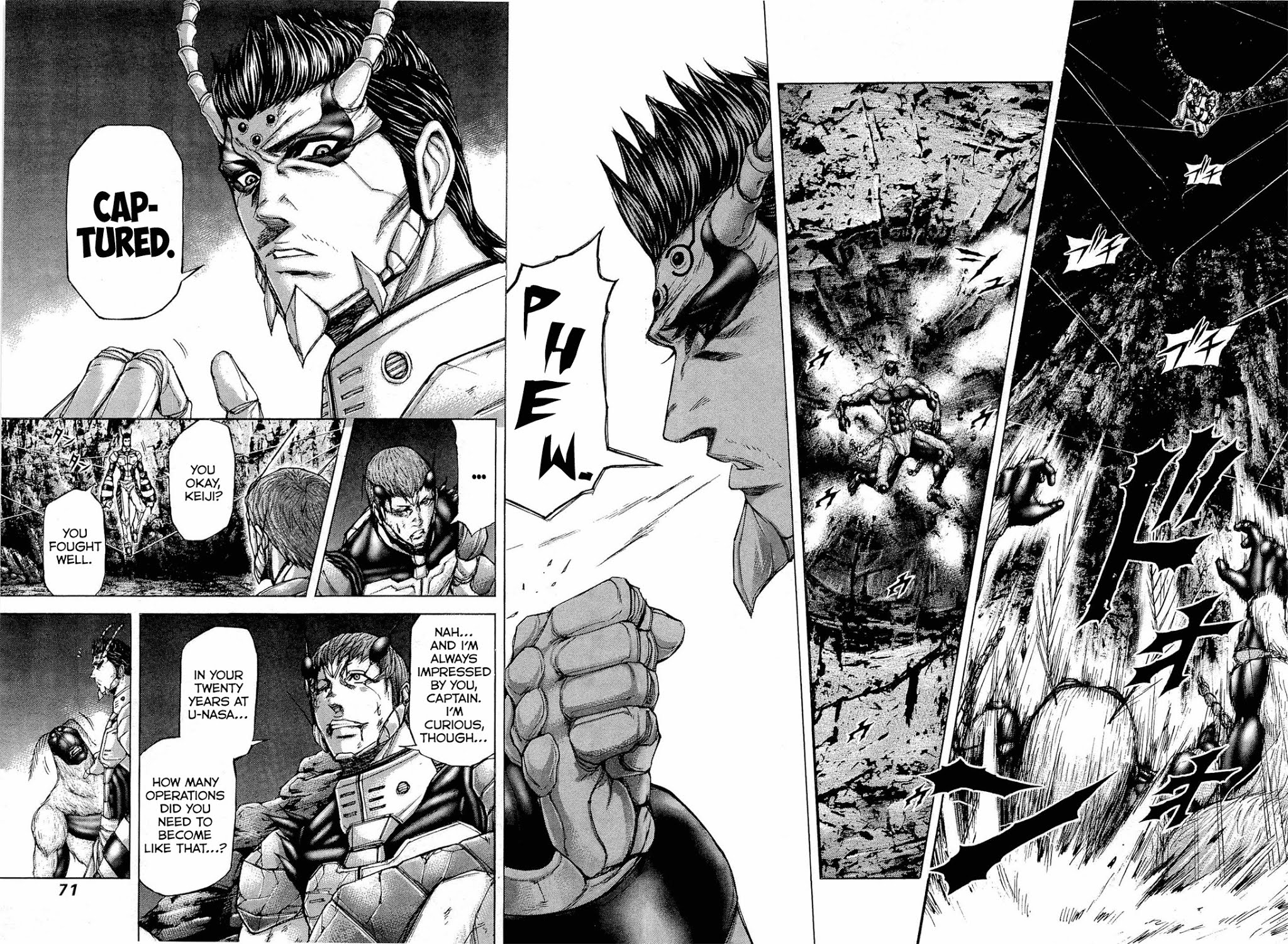 Terra Formars Chapter 45 page 13 - Chapter 45: YELLOW JACKET ARMS BUG Japanese-Born GIant Hornet