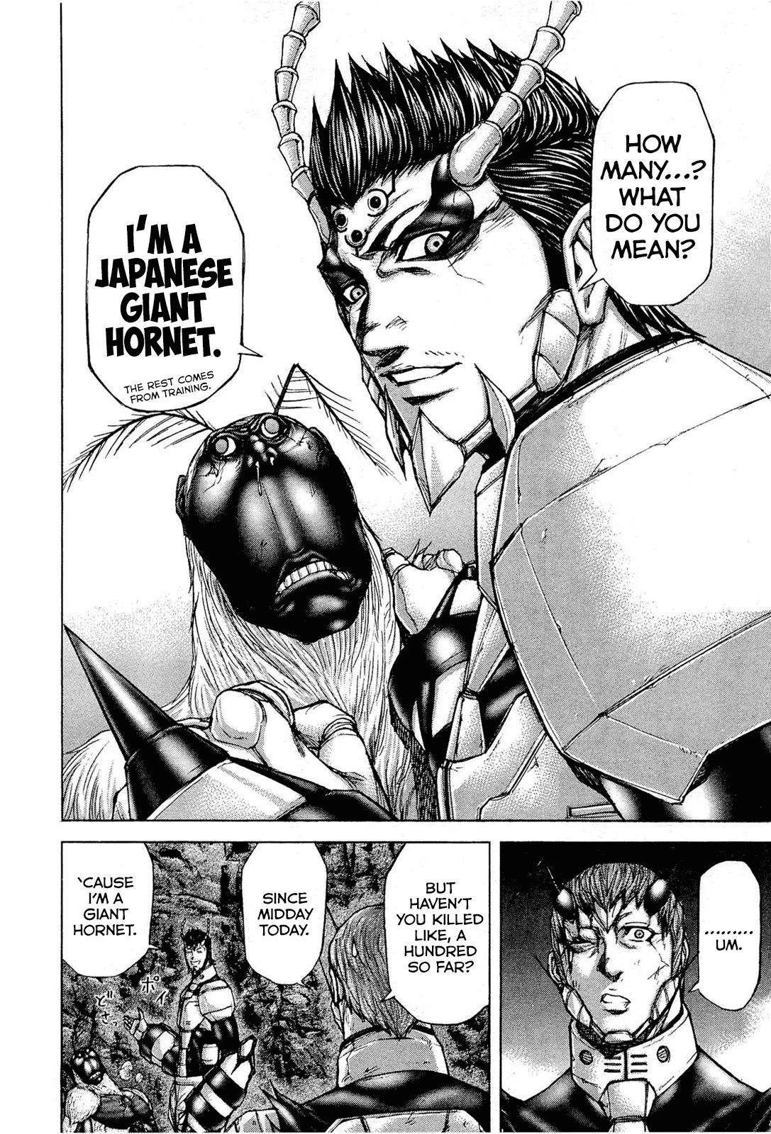 Terra Formars Chapter 45 page 14 - Chapter 45: YELLOW JACKET ARMS BUG Japanese-Born GIant Hornet