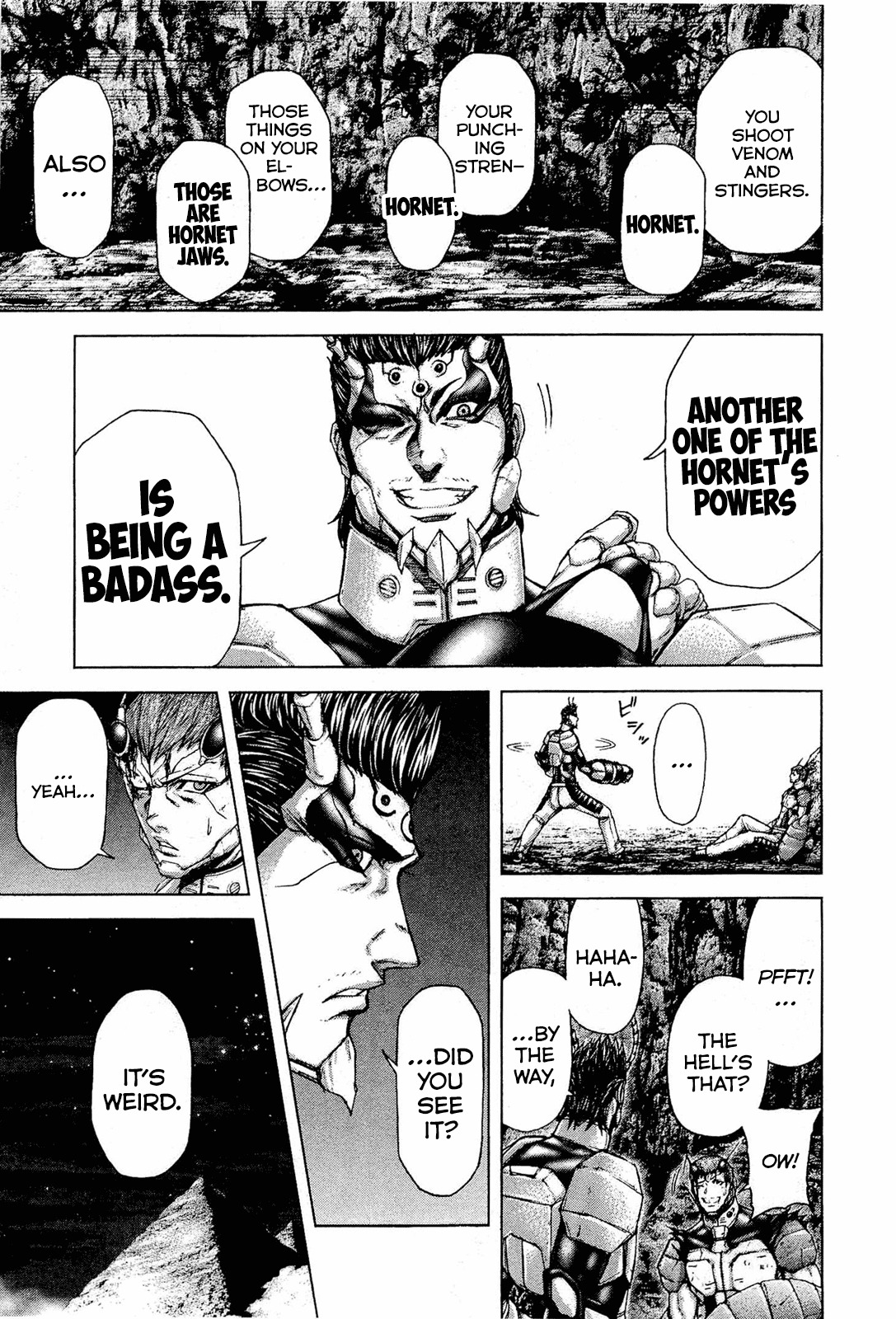 Terra Formars Chapter 45 page 15 - Chapter 45: YELLOW JACKET ARMS BUG Japanese-Born GIant Hornet