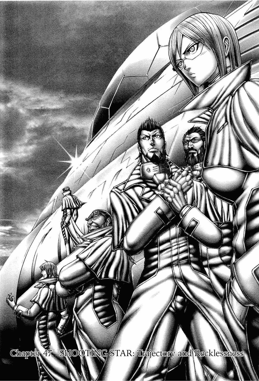 Terra Formars Chapter 47 page 1 - Chapter 47: SHOOTING STAR Trajectory and Recklessness