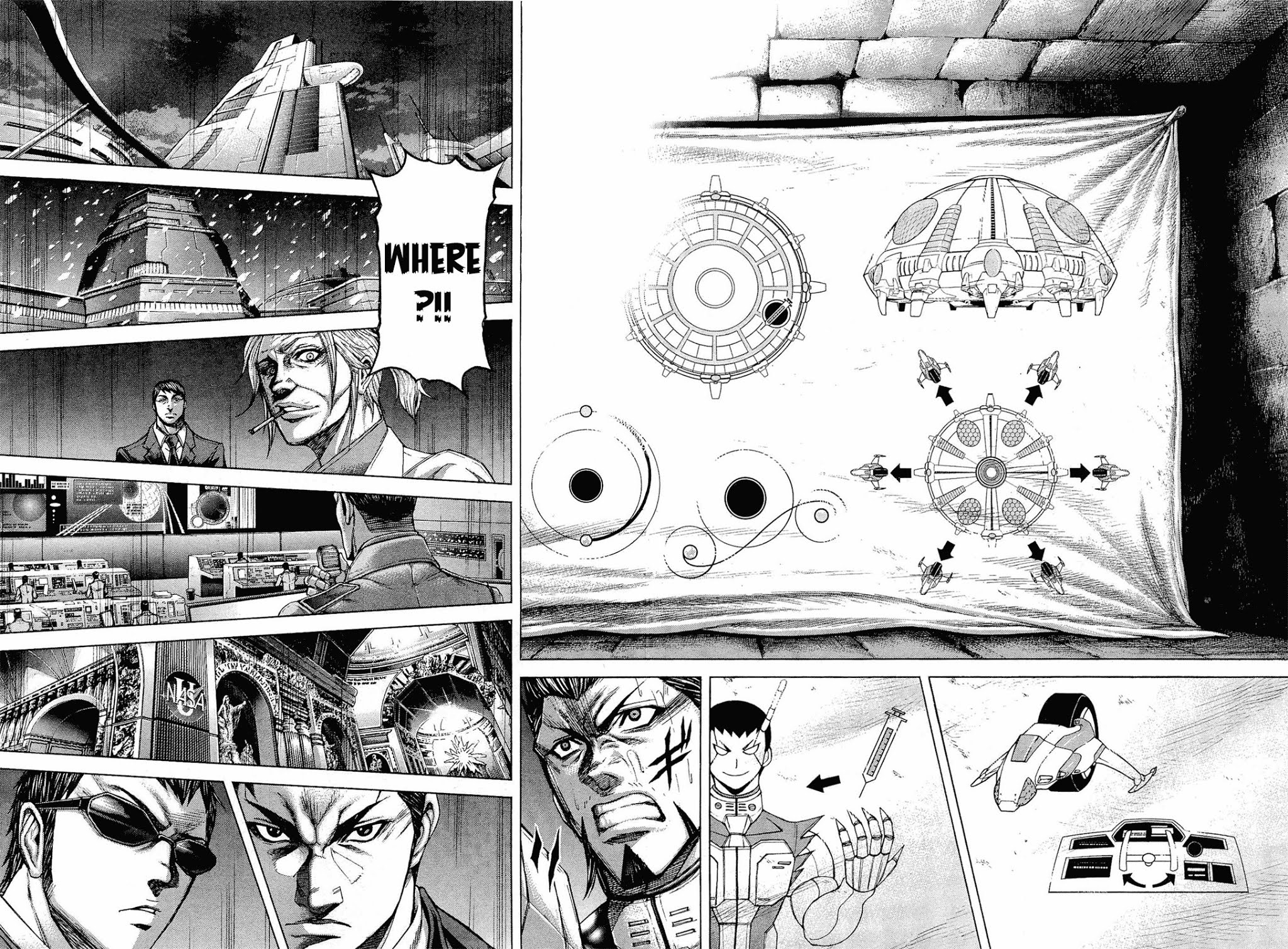 Terra Formars Chapter 47 page 12 - Chapter 47: SHOOTING STAR Trajectory and Recklessness