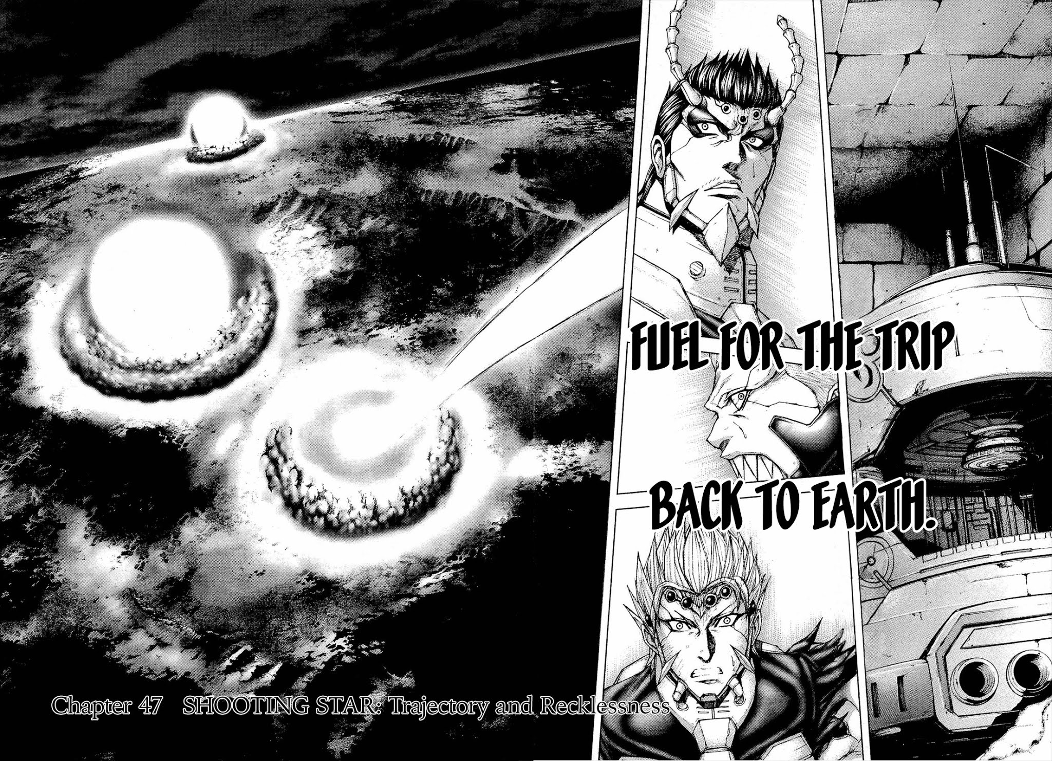 Terra Formars Chapter 47 page 3 - Chapter 47: SHOOTING STAR Trajectory and Recklessness