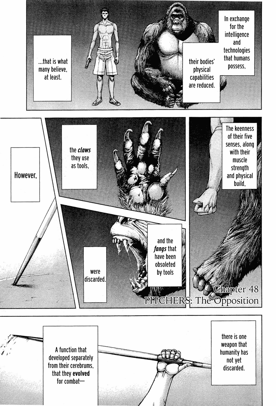 Terra Formars Chapter 48 page 1 - Chapter 48: PITCHERS The Opposition
