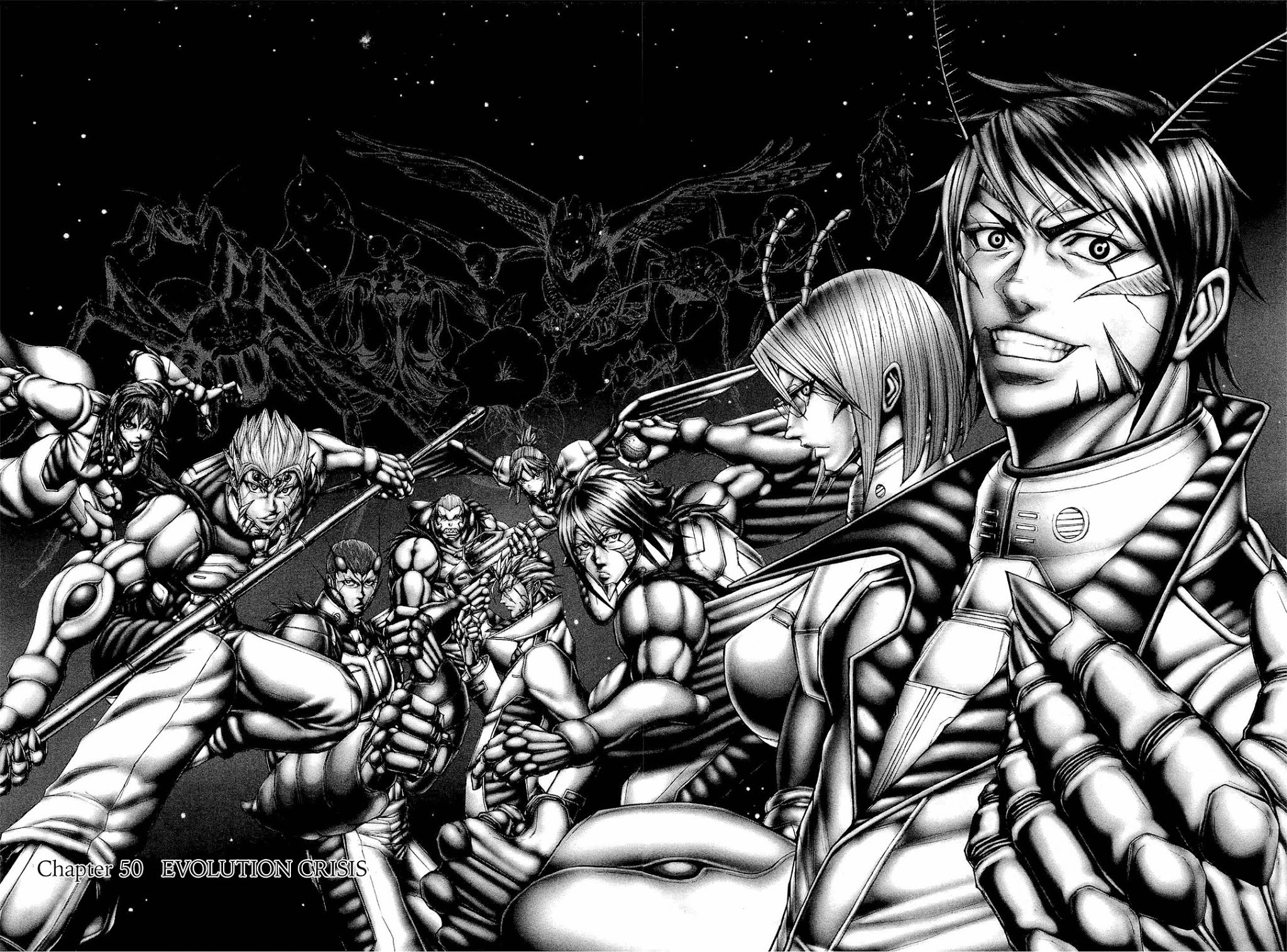 Terra Formars Chapter 50 page 1 - Chapter 50: EVOLUTION CRISIS