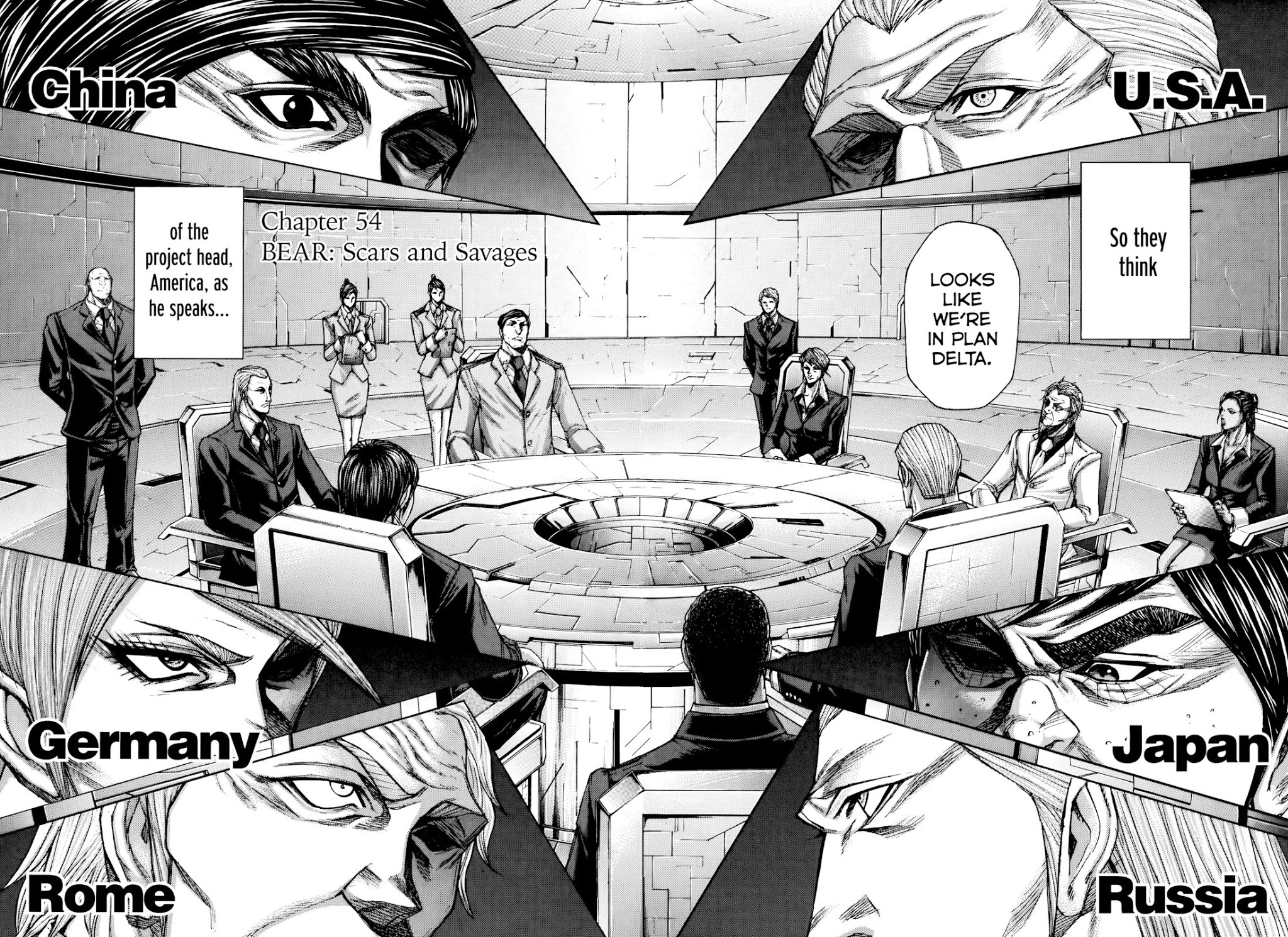 Terra Formars Chapter 54 page 1 - Chapter 54: BEAR Scars and Savages