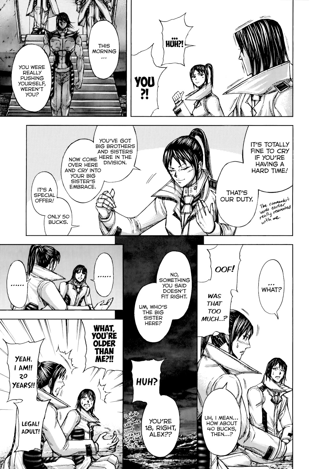 Terra Formars Chapter 54 page 13 - Chapter 54: BEAR Scars and Savages