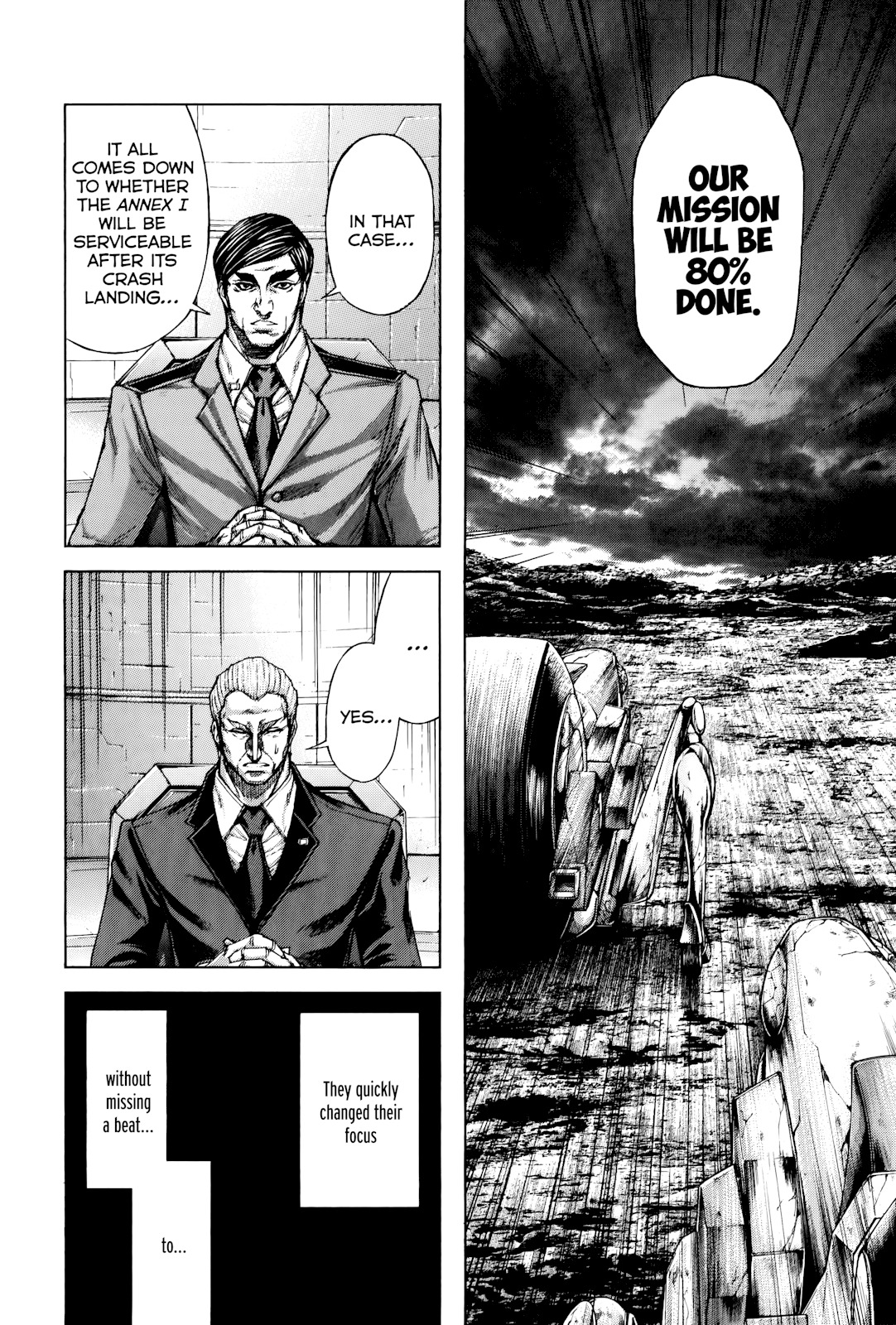 Terra Formars Chapter 55 page 14 - Chapter 55: END OF THE BRAIN Empty Head