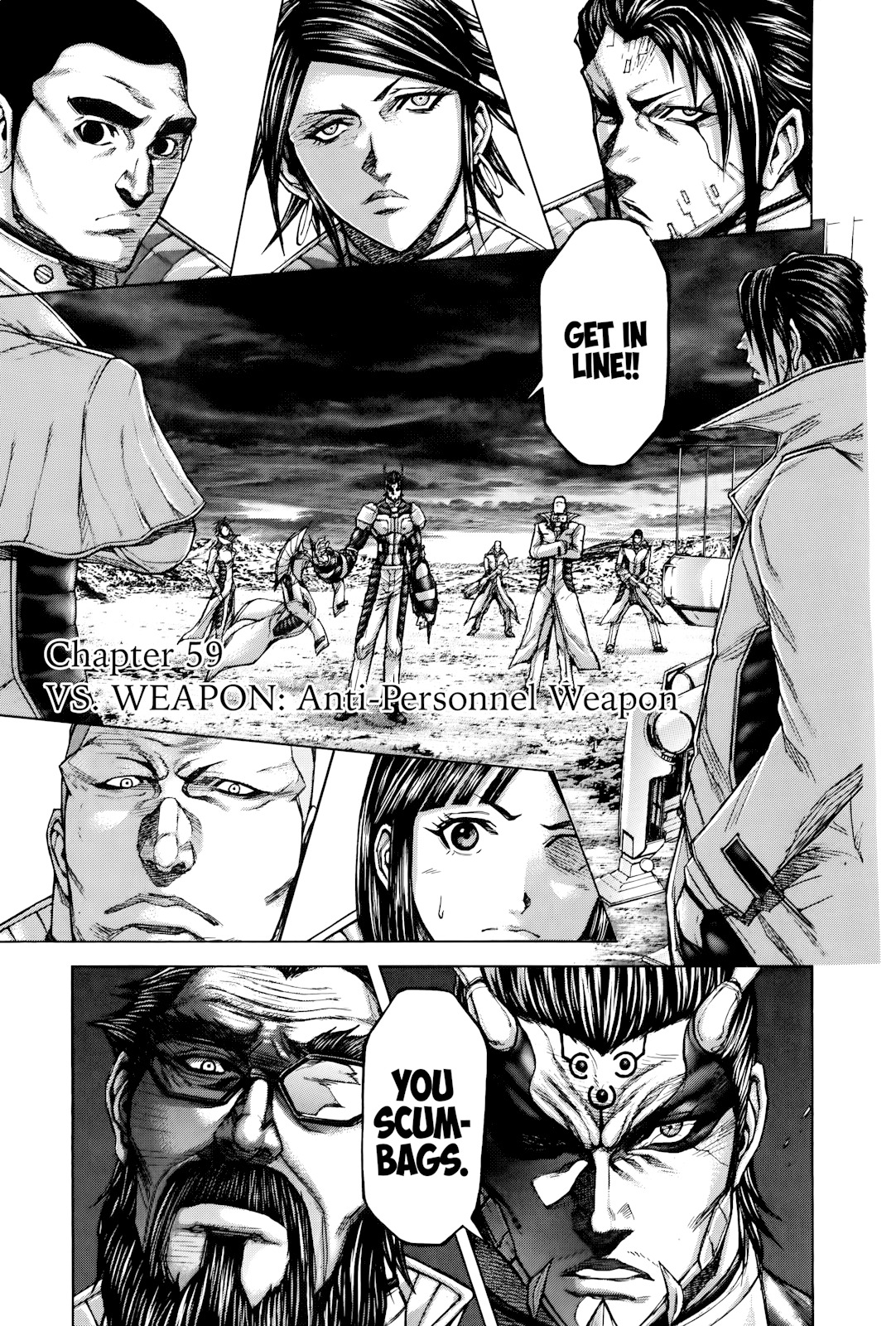 Terra Formars Chapter 59 page 1 - Chapter 59: VS. WEAPON Anti-Personnel Weapon