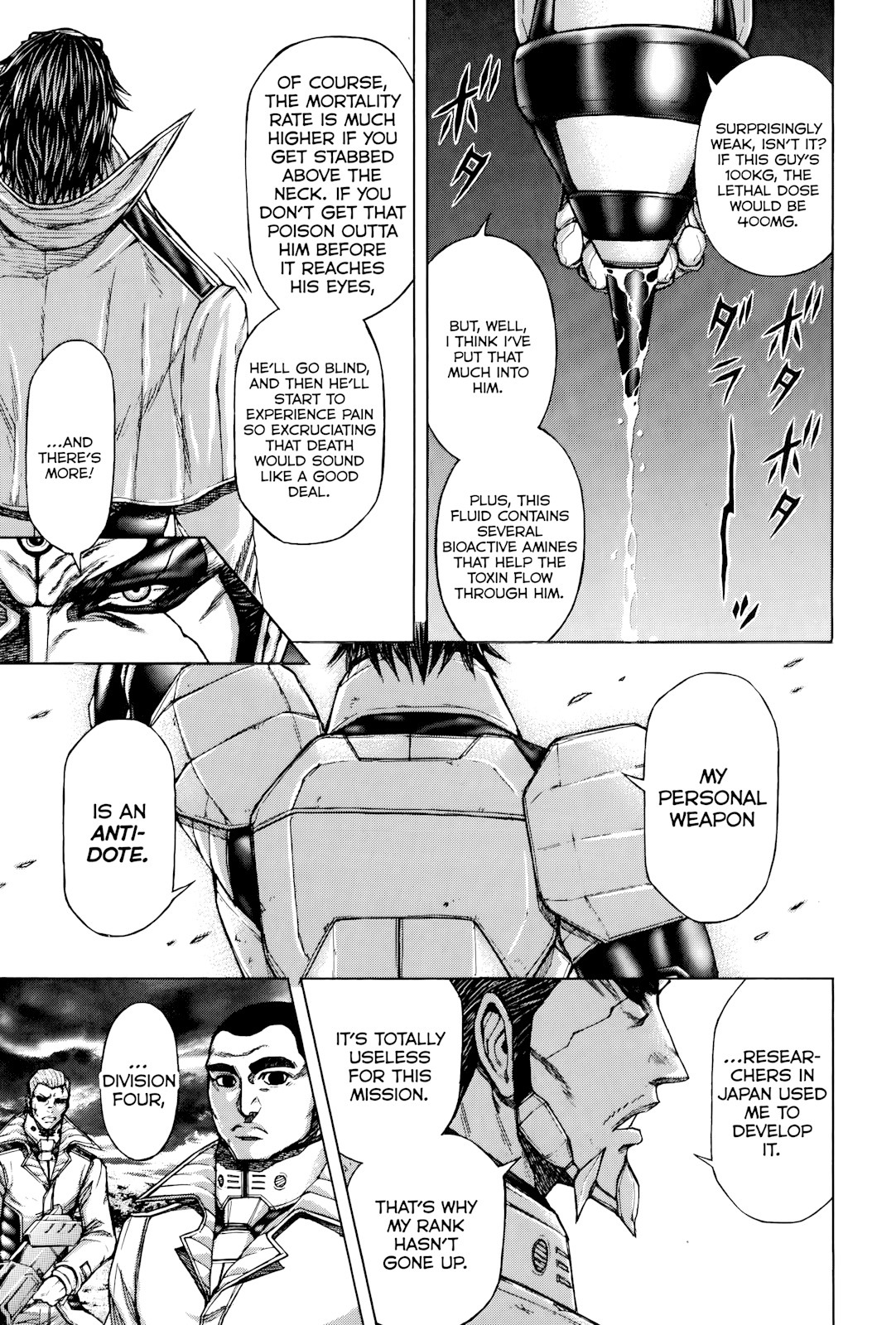 Terra Formars Chapter 59 page 14 - Chapter 59: VS. WEAPON Anti-Personnel Weapon