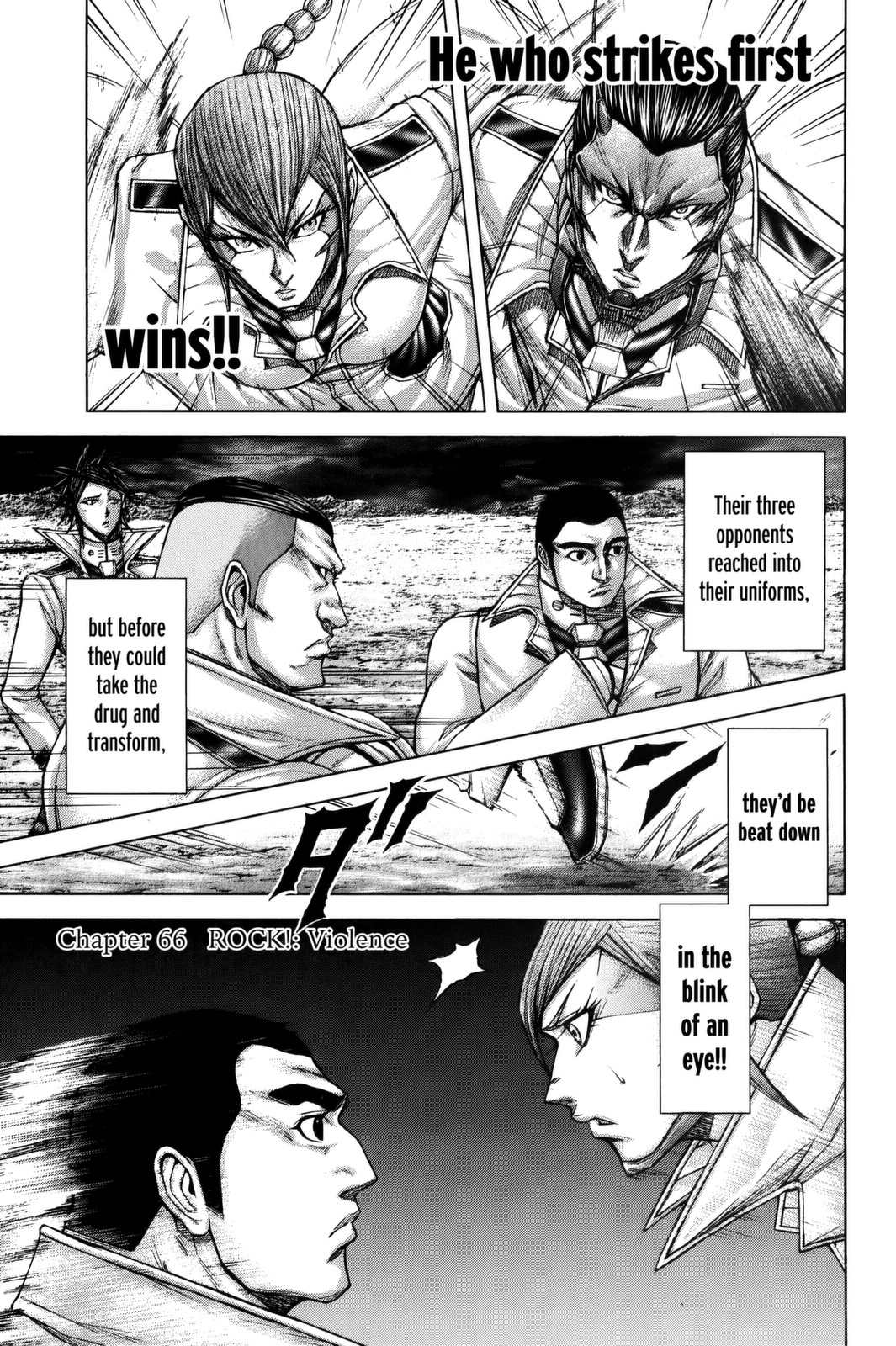 Terra Formars Chapter 66 page 1 - Chapter 66: ROCK! Violence