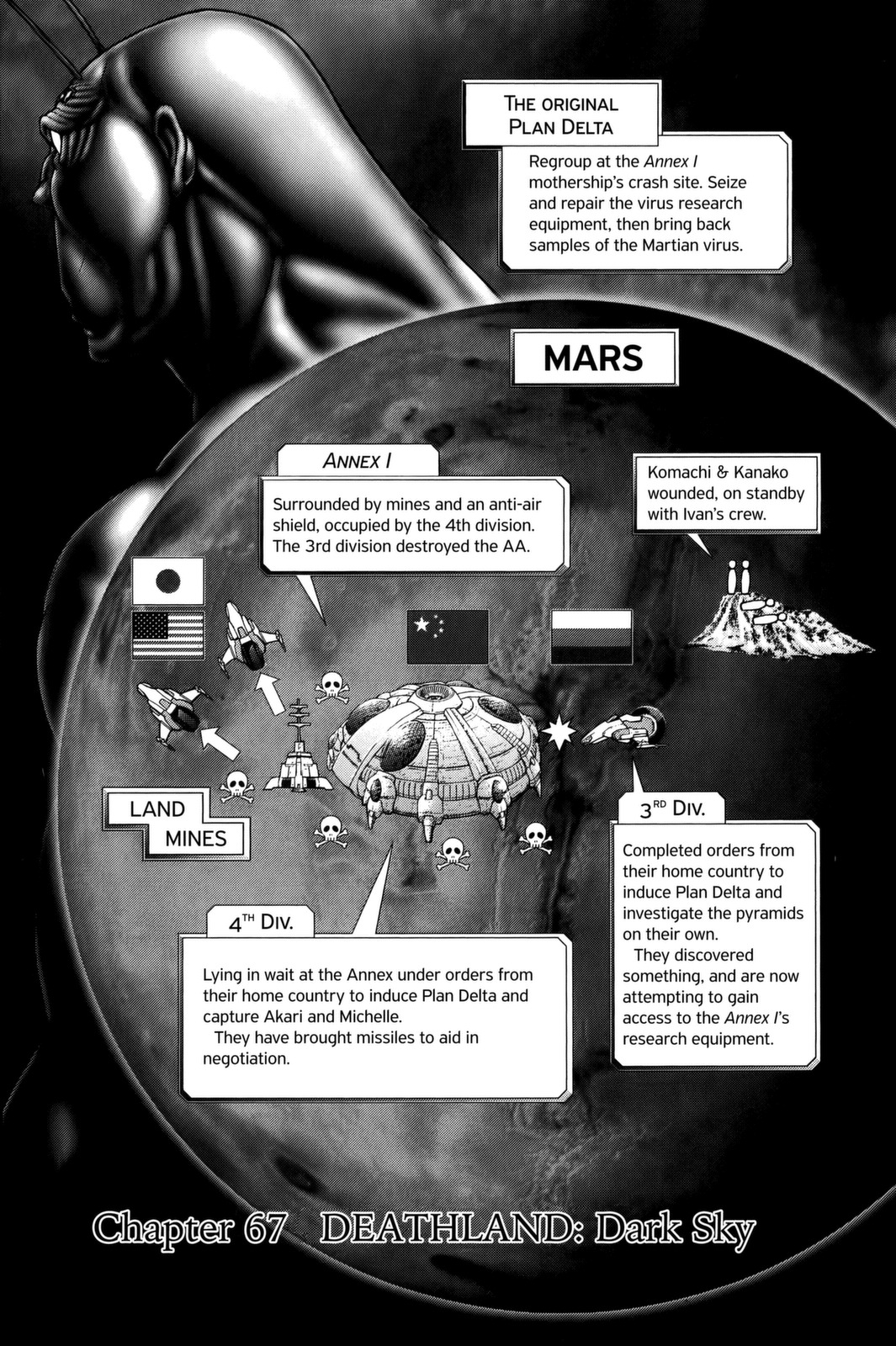 Terra Formars Chapter 67 page 1 - Chapter 67: DEATH LAND Dark Sky