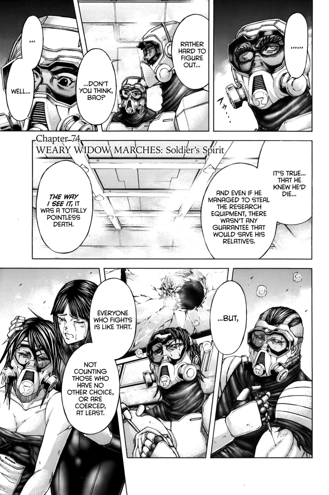 Terra Formars Chapter 74 page 1 - Chapter 74: WEARY WIDOW MARCHES Soldiers Spirit