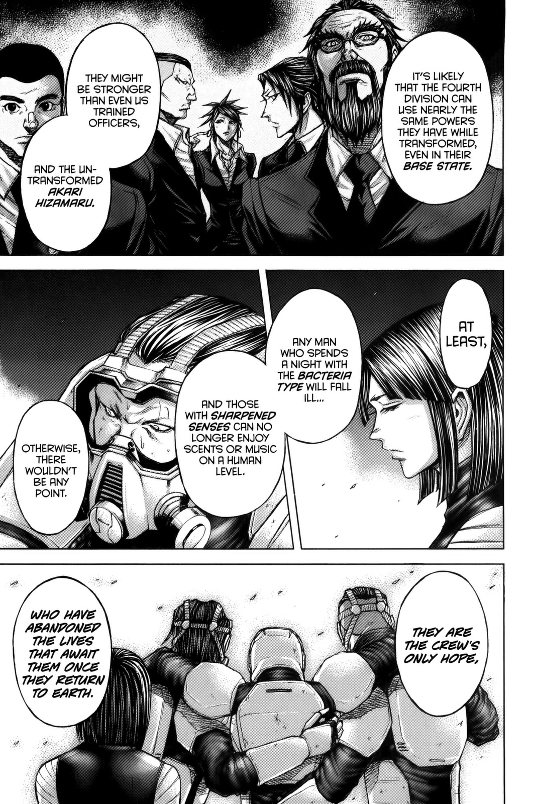 Terra Formars Chapter 74 page 12 - Chapter 74: WEARY WIDOW MARCHES Soldiers Spirit