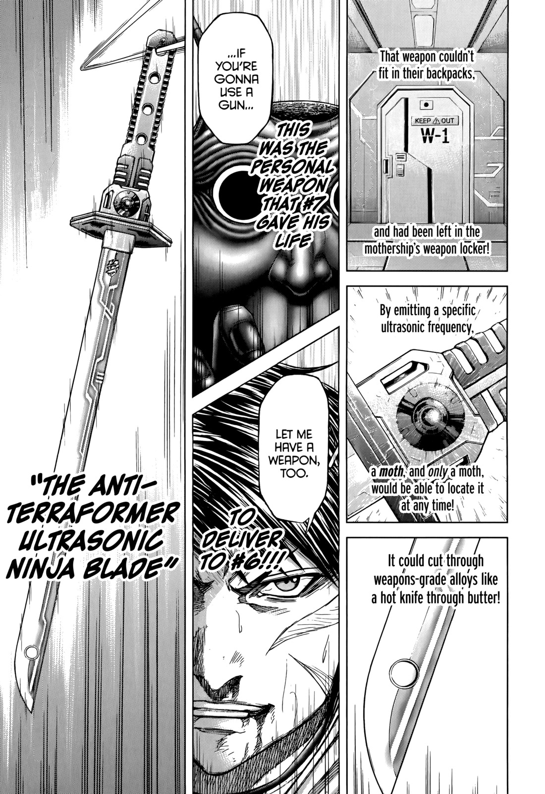 Terra Formars Chapter 79 page 15 - Chapter 79: STRATEGY AND TACTICS Weapons and Techniques